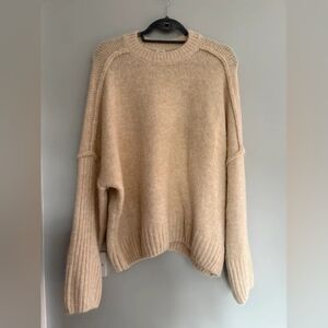 Urban Outfitters Cream Crew Neck Sweater